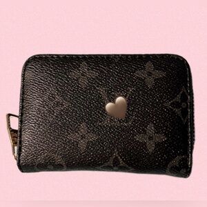 Black Designer Monogram Wallet